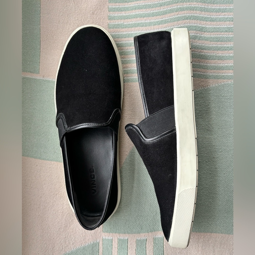 Vince Preston Suede Slip-on Sneakers